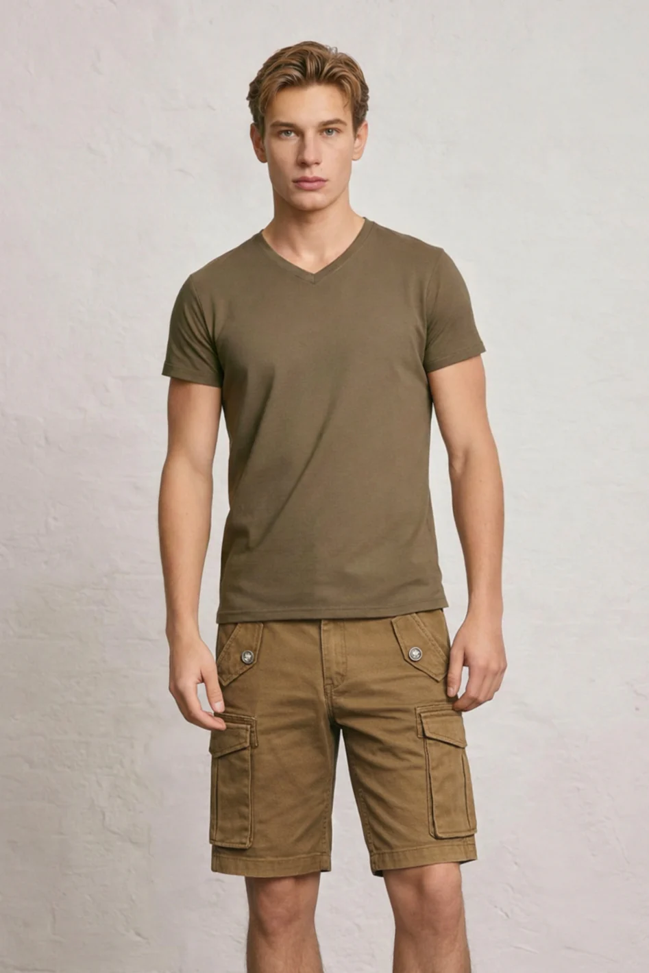 MENS Garment Dyed CARGO shorts - Image 5