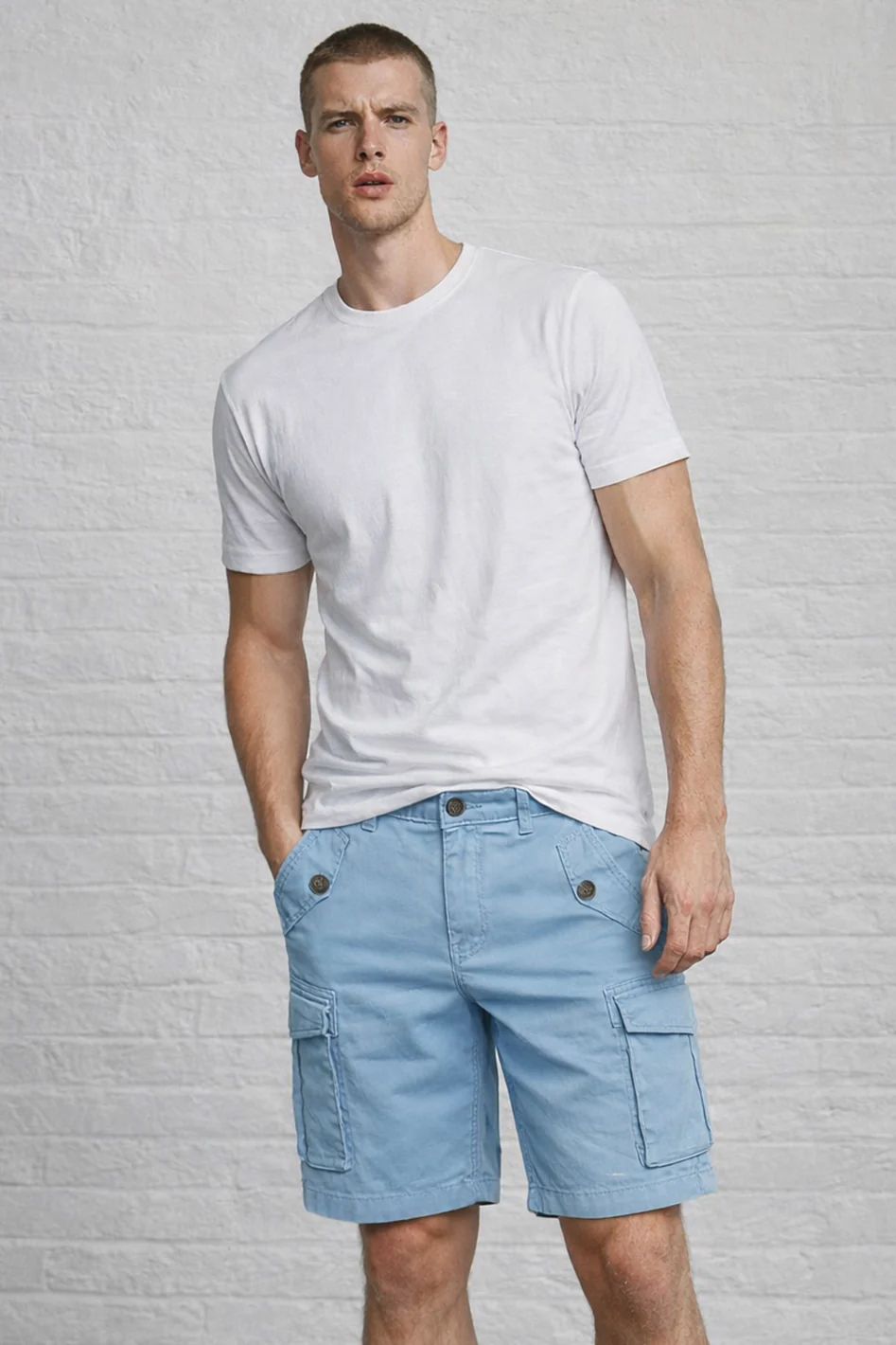 MENS Garment Dyed CARGO shorts - Image 6