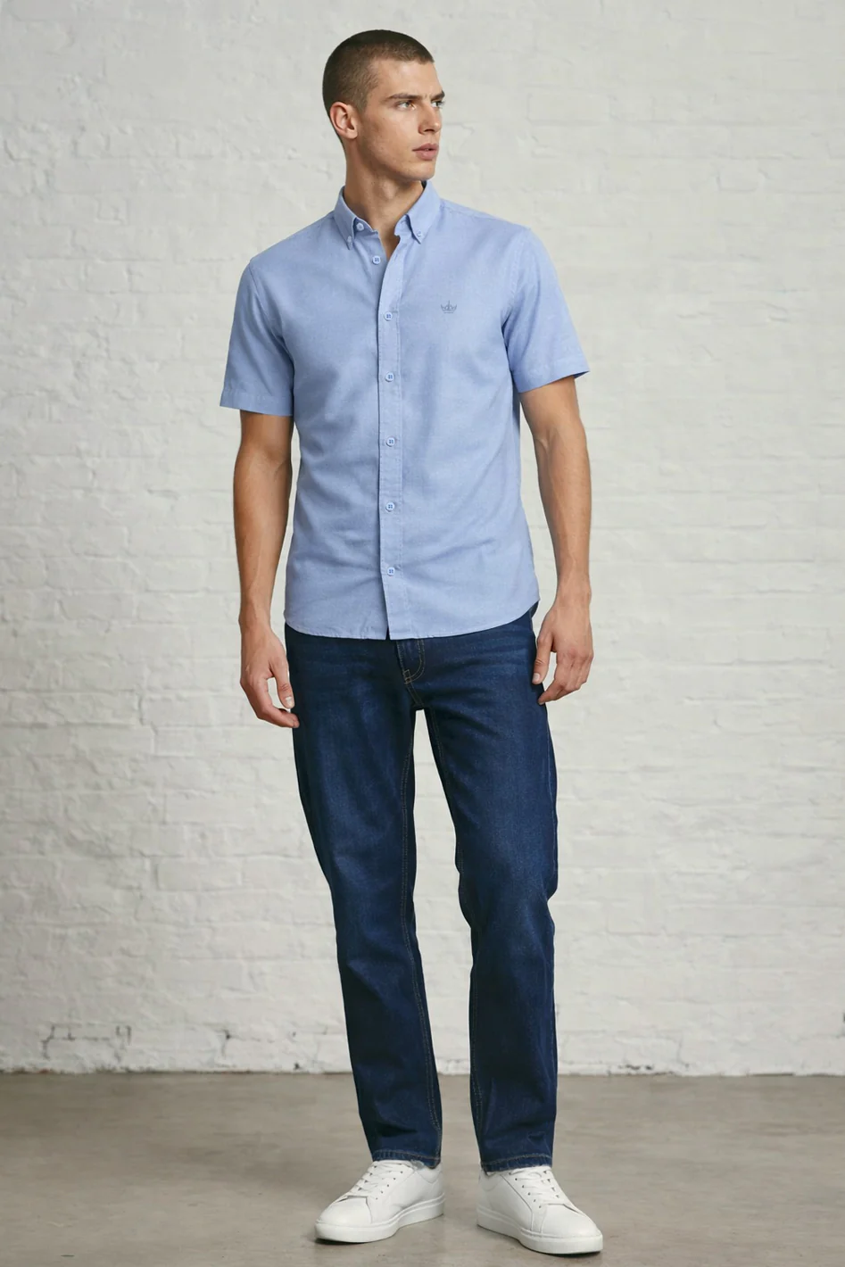 MENS IN CROWN EMB SS OXFORD SHIRT - Image 2