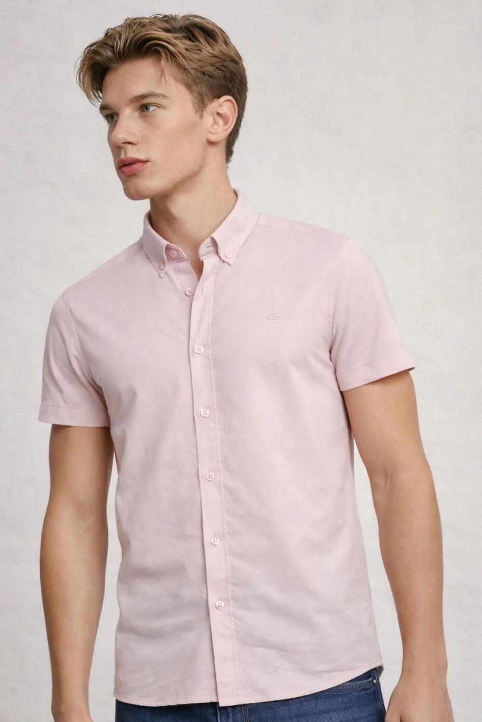 MENS IN CROWN EMB SS OXFORD SHIRT - Image 4