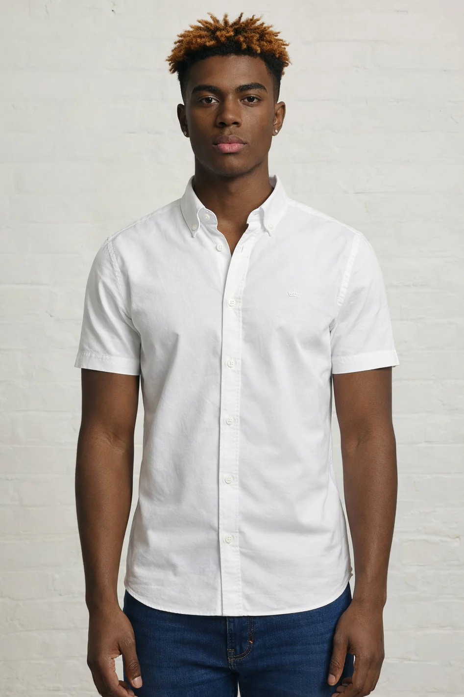 MENS IN CROWN EMB SS OXFORD SHIRT - Image 7