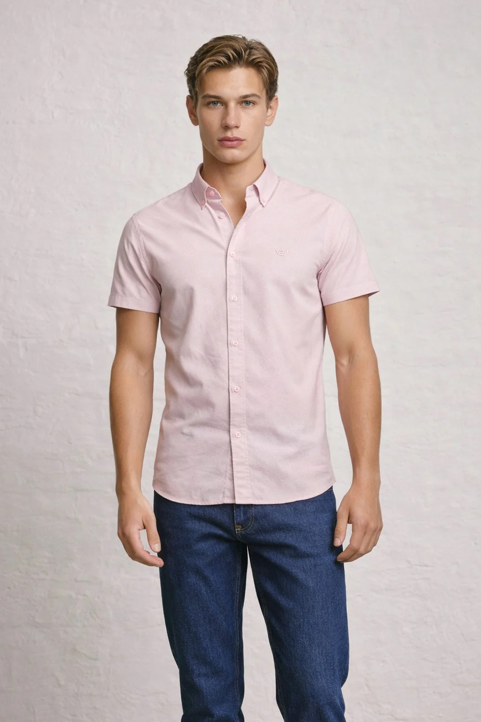 MENS IN CROWN EMB SS OXFORD SHIRT - Image 8