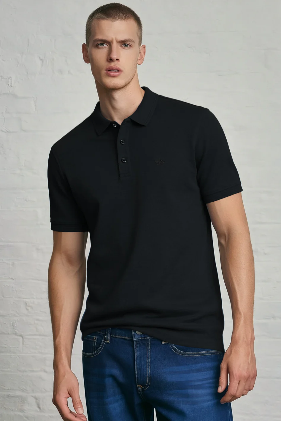 MENS IN CROWN PIQUE POLO