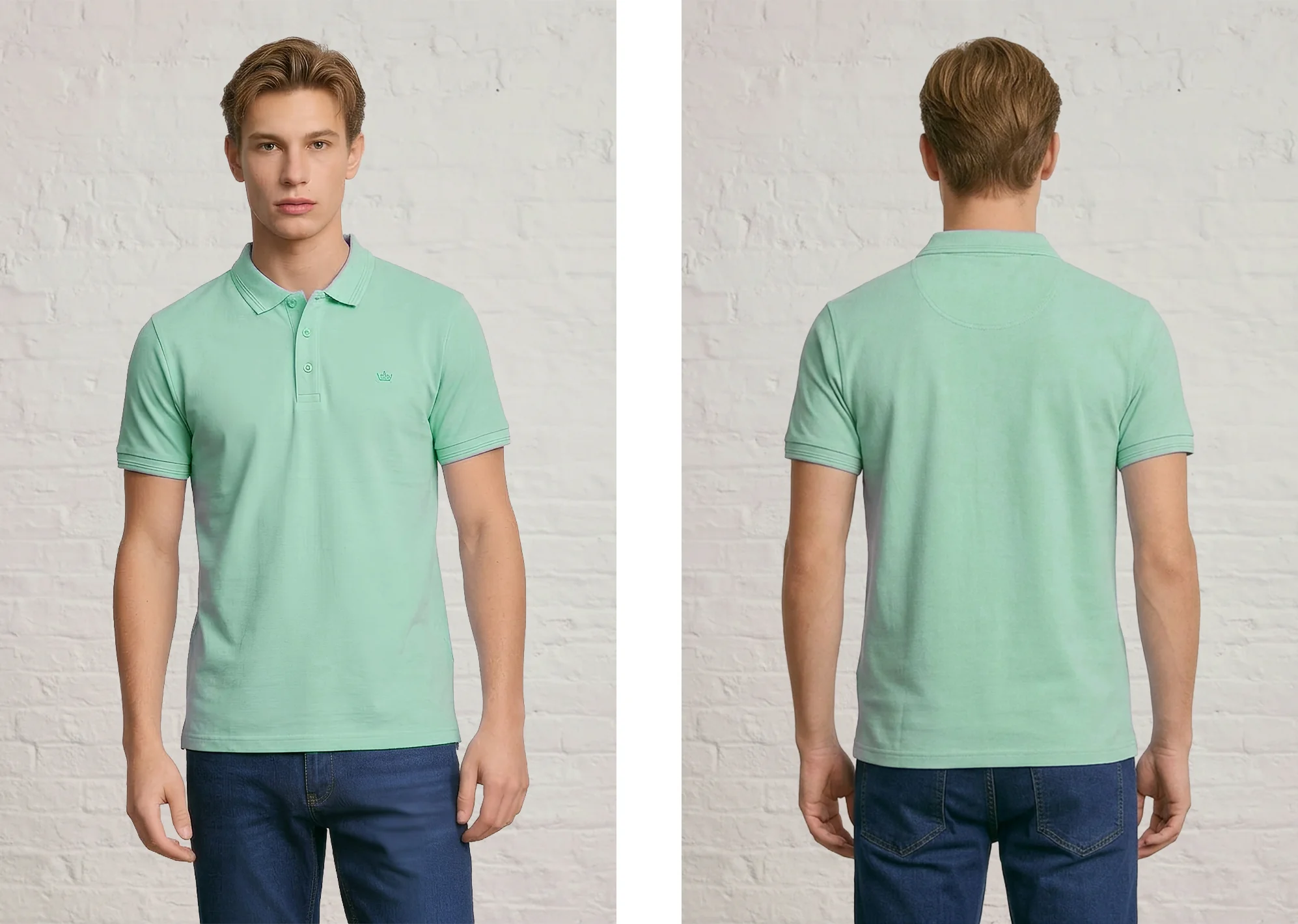 MENS IN CROWN PIQUE POLO - Image 28