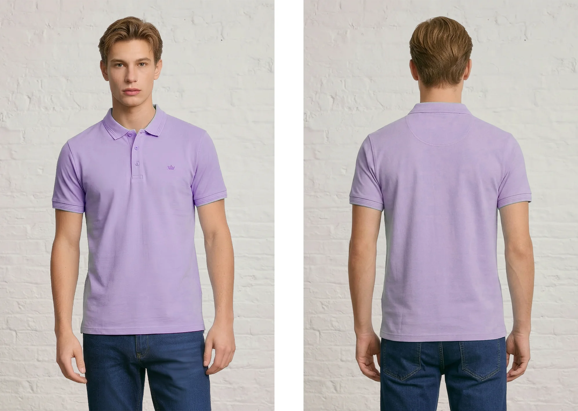 MENS IN CROWN PIQUE POLO - Image 36