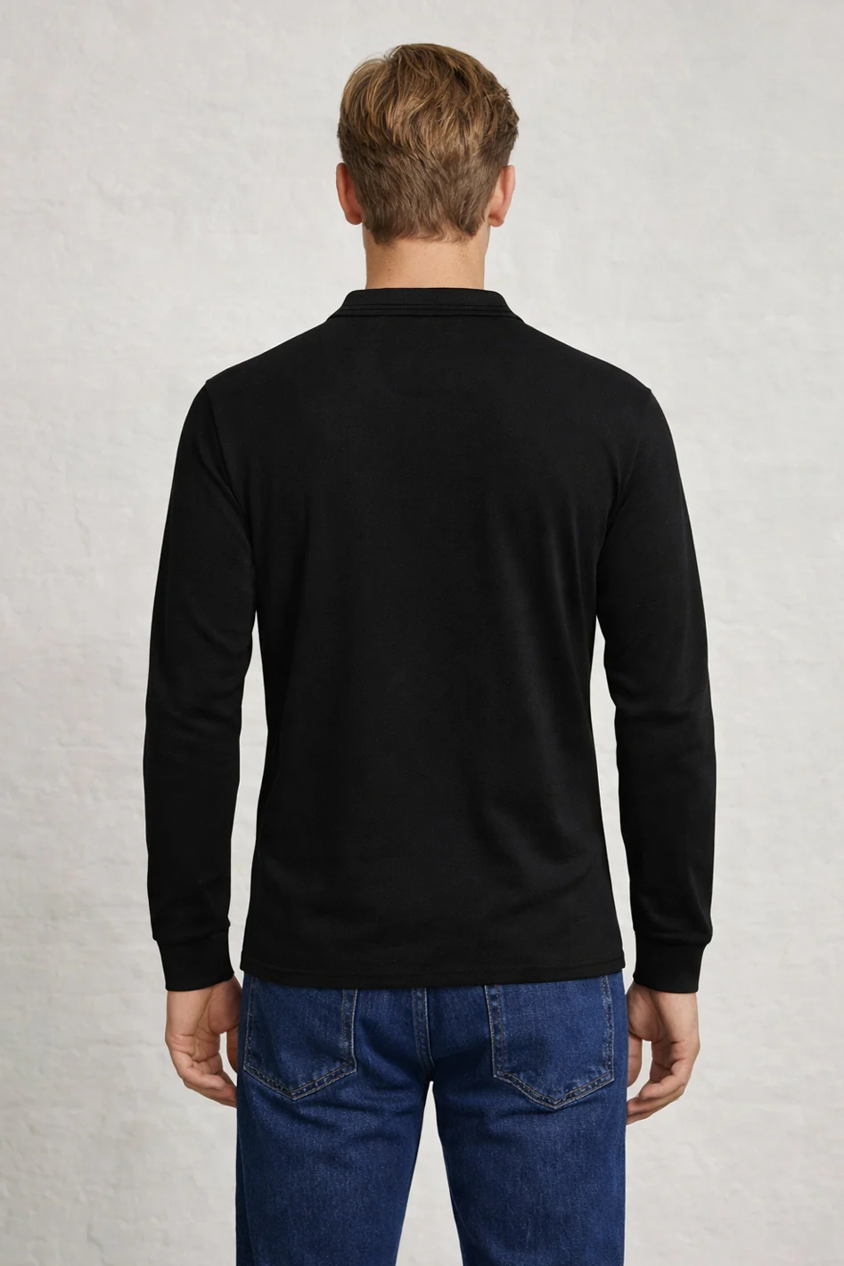 MENS MENS IN LS CROWN PIQUE POLO TEE - Image 3