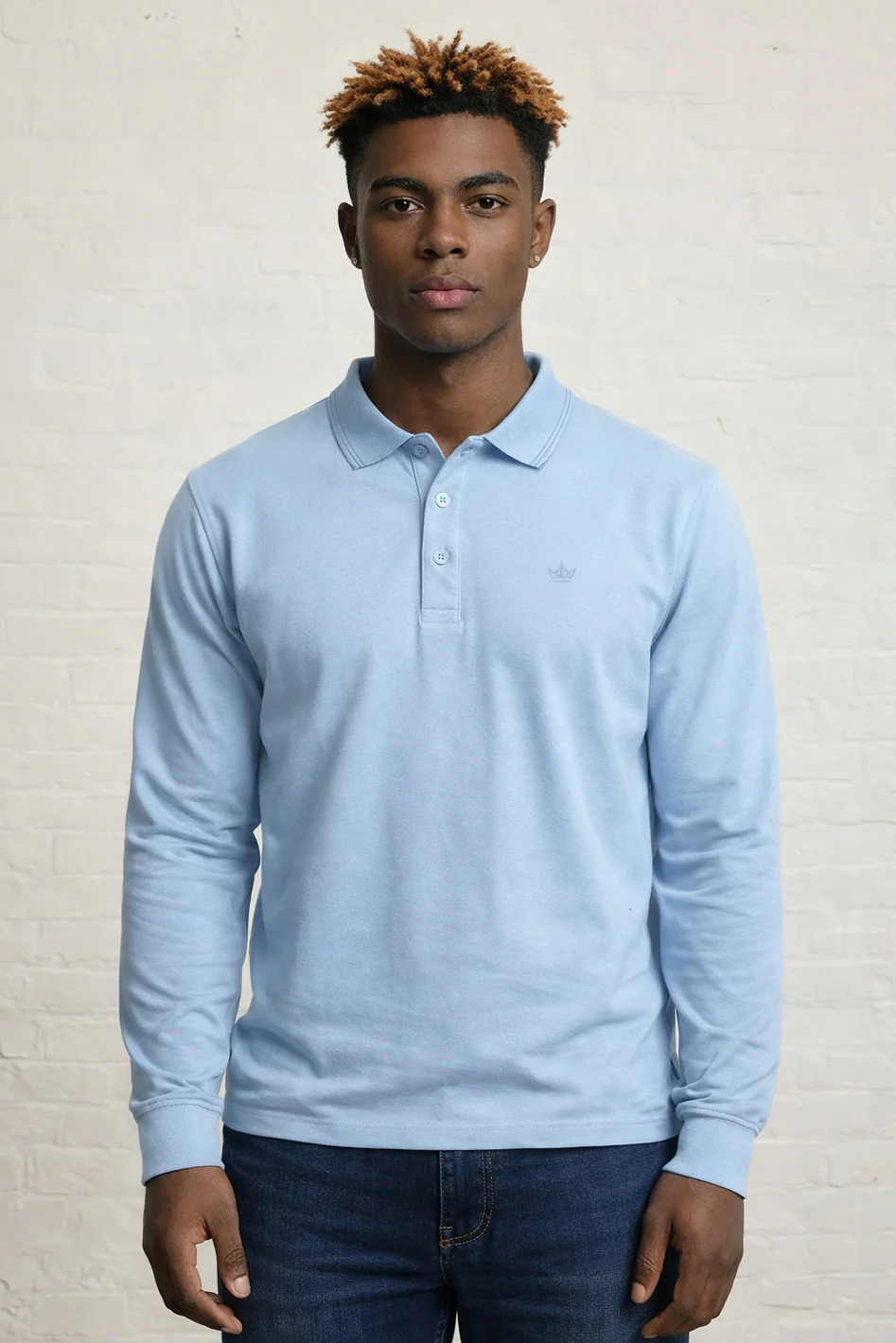 MENS MENS IN LS CROWN PIQUE POLO TEE - Image 6