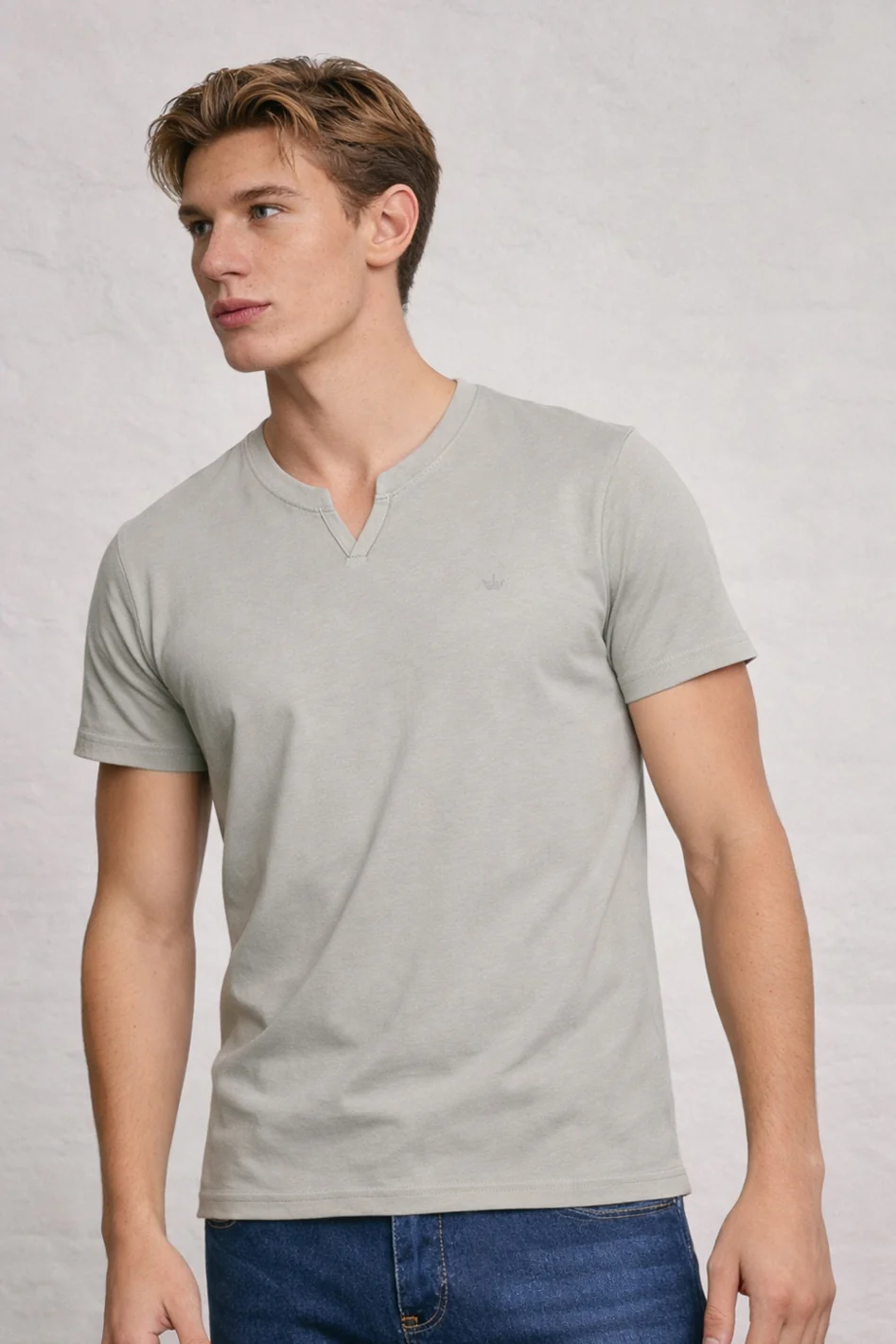 MENS MENS NOTCH NECK TSHIRT - Image 12