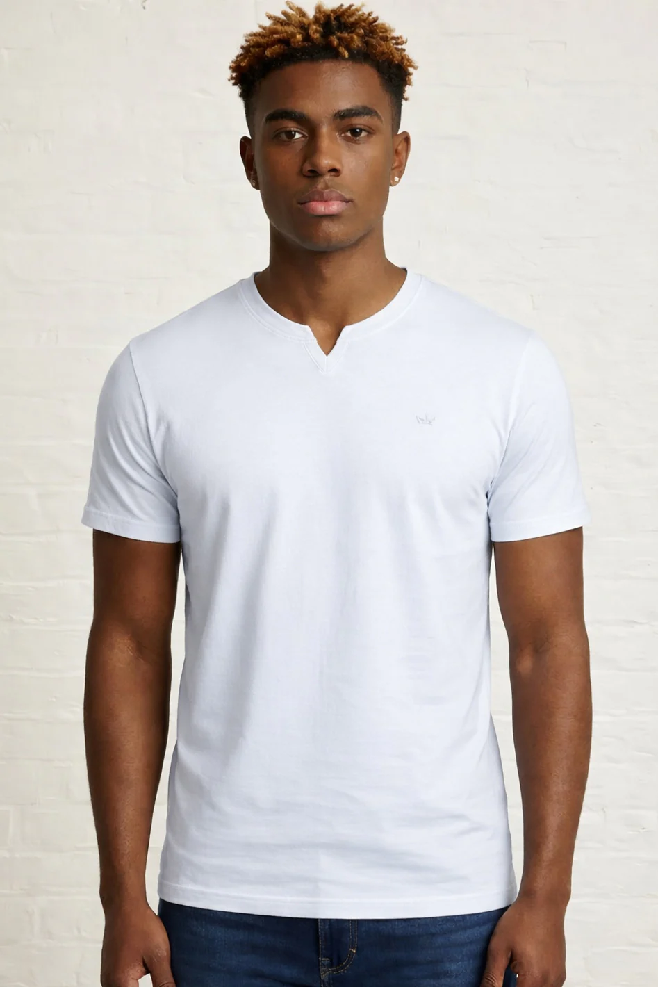 MENS MENS NOTCH NECK TSHIRT - Image 3