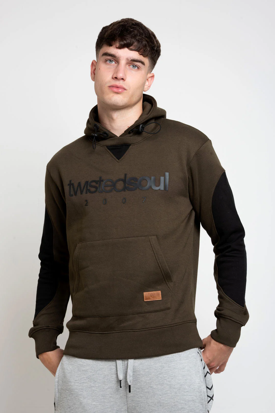 MENS TS CONTRAST PANEL HOODIE - Image 2