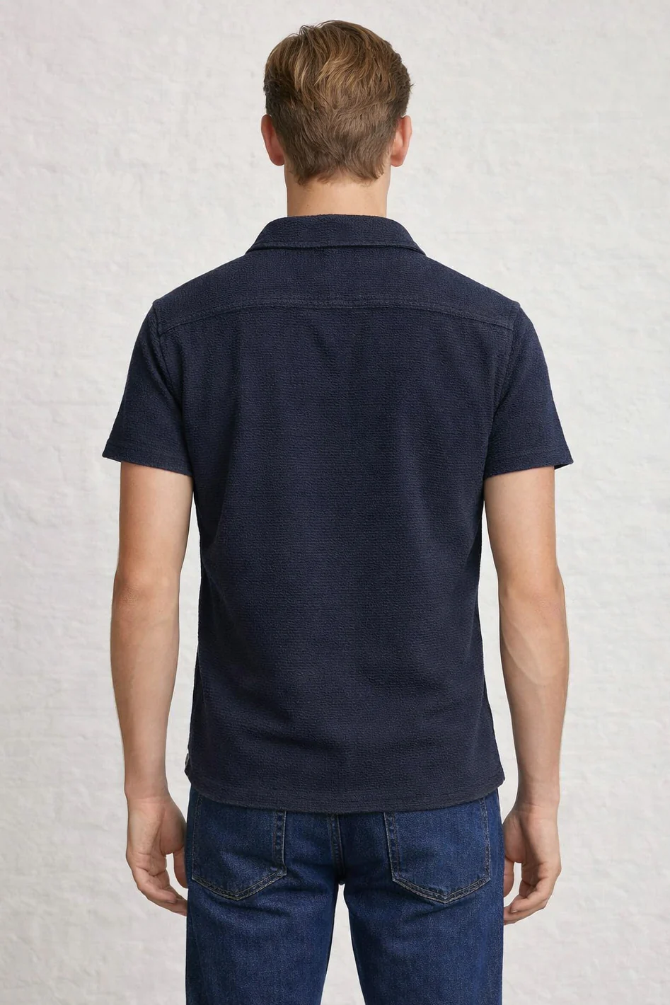 MENS TS NAVY WOVEN SS SHIRT - Image 2