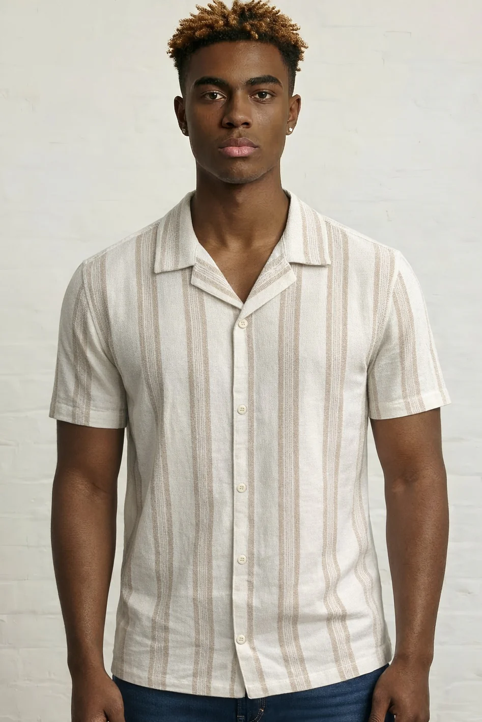 MENS TS STRIPE WOVEN SHIRT