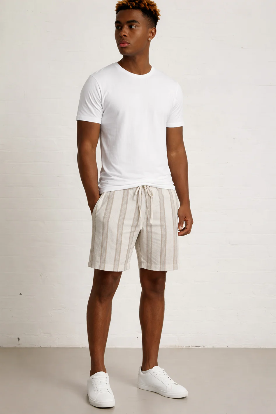 MENS TS STRIPE WOVEN SHORTS P1
