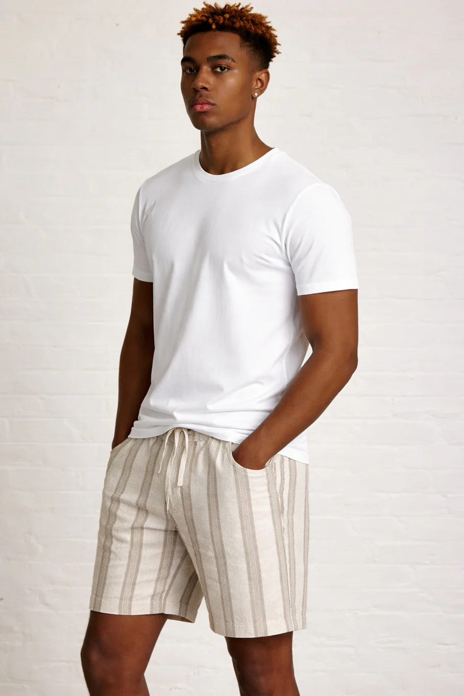 MENS TS STRIPE WOVEN SHORTS P1 - Image 3