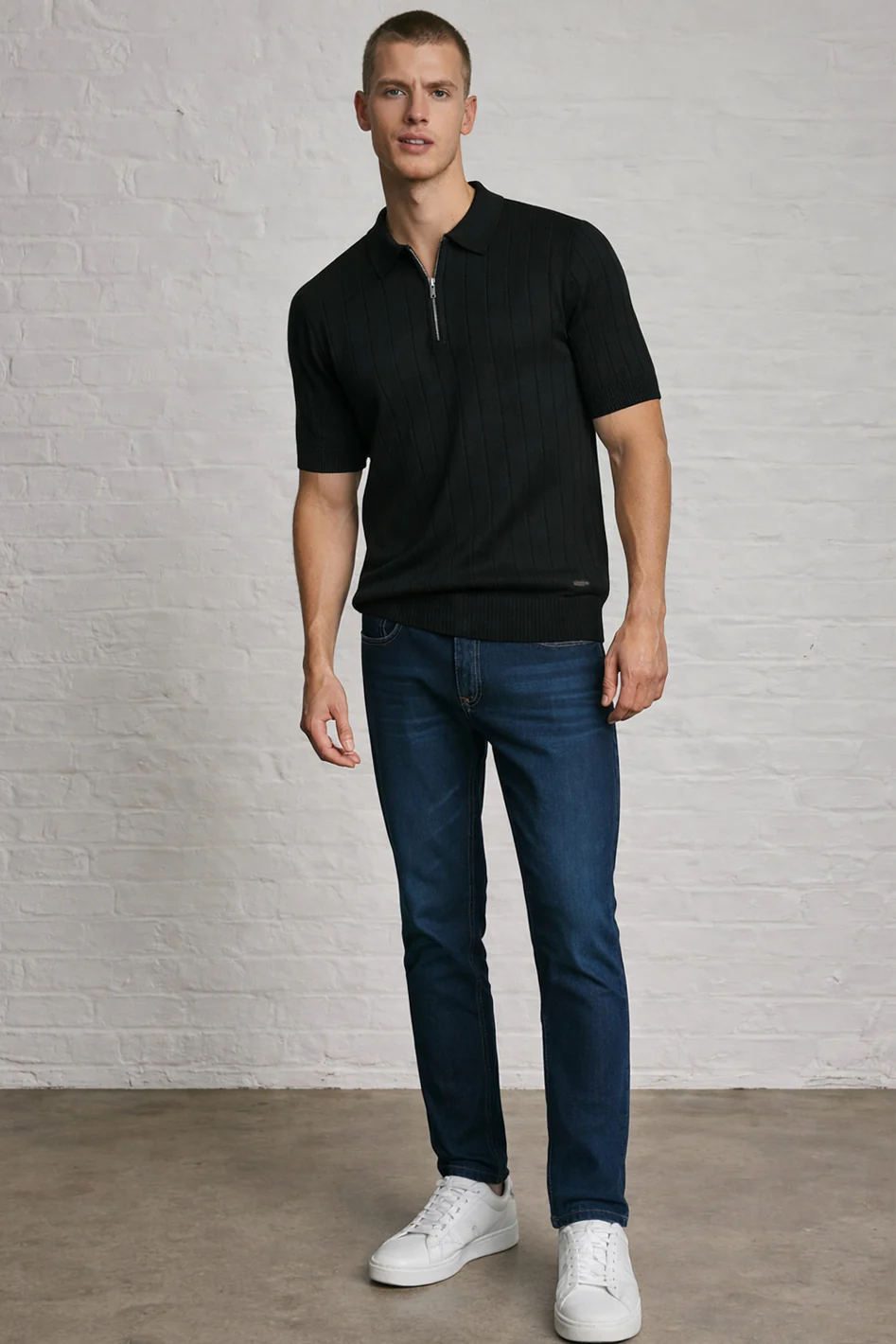 MENS WAGYUE KNIT POLO - Image 2