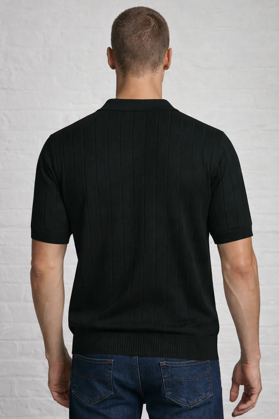 MENS WAGYUE KNIT POLO - Image 3