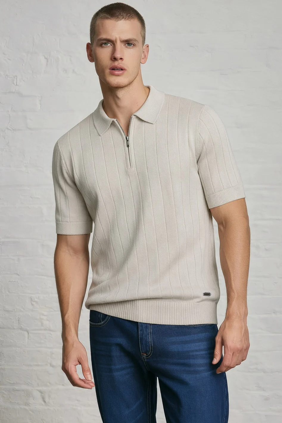 MENS WAGYUE KNIT POLO - Image 7