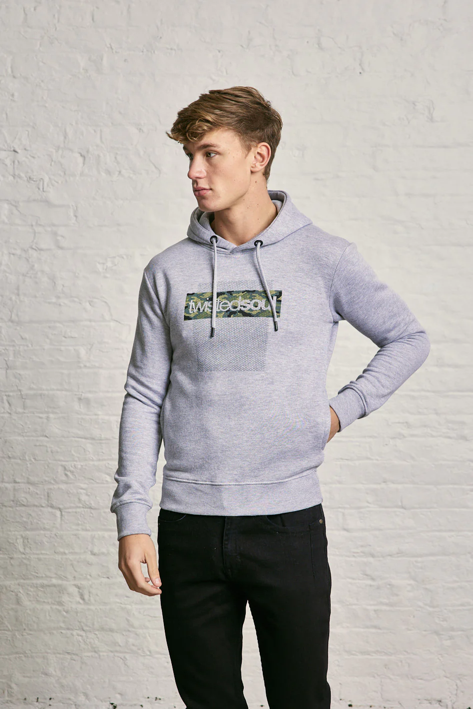 Mesh Camo Print Hoodie - Image 8