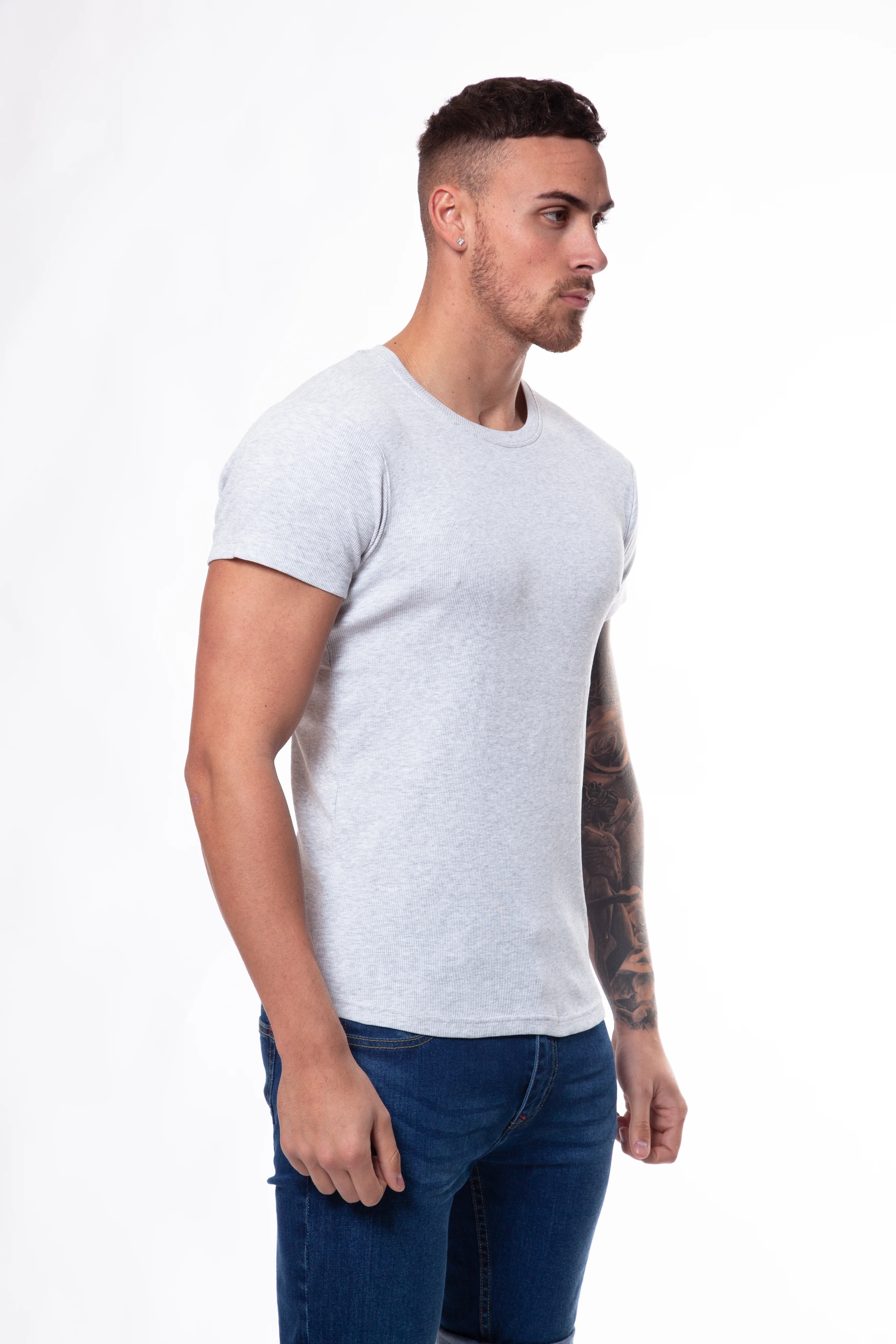 Ribbed Crew T-Shirt - Image 10