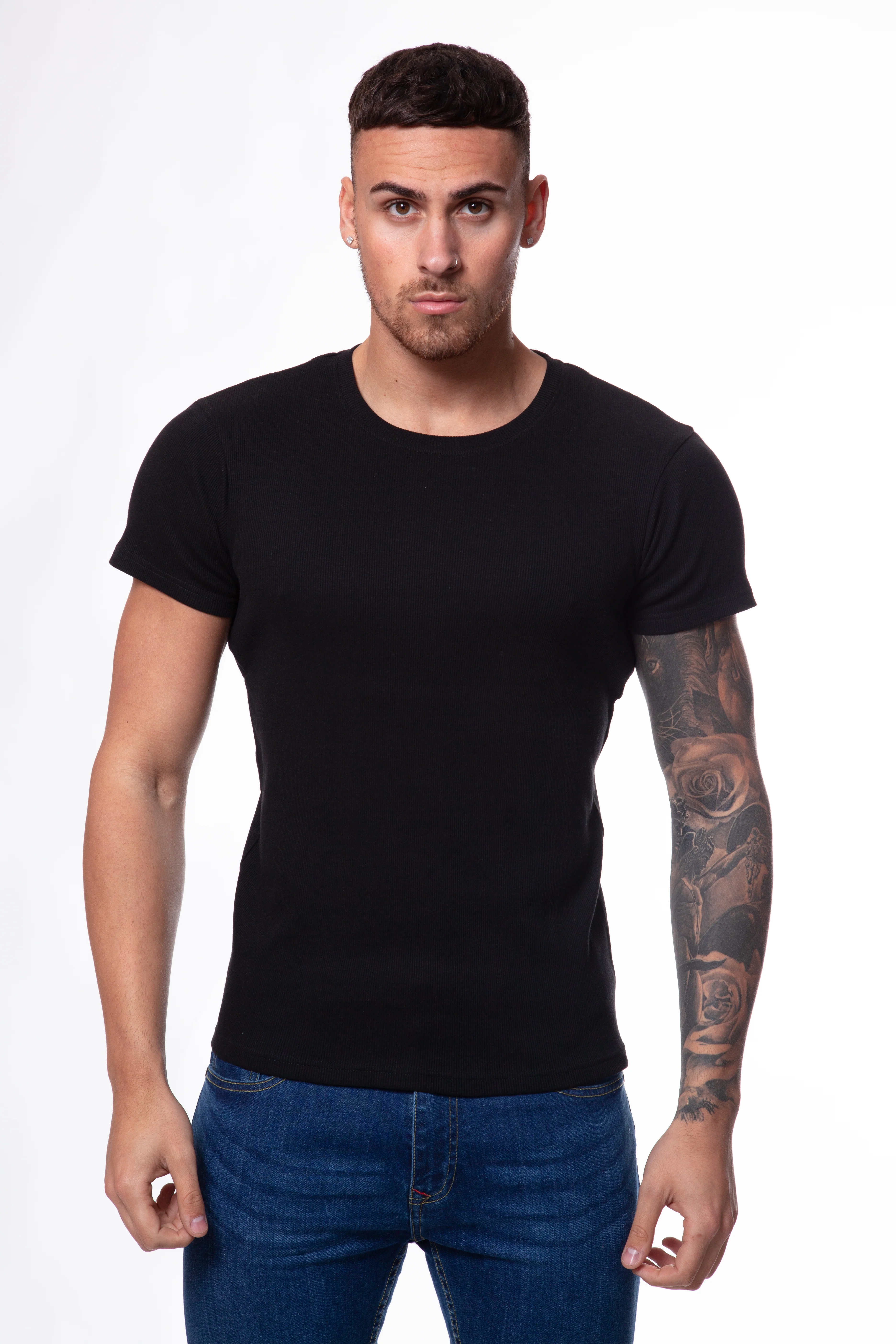 Ribbed Crew T-Shirt - Image 3