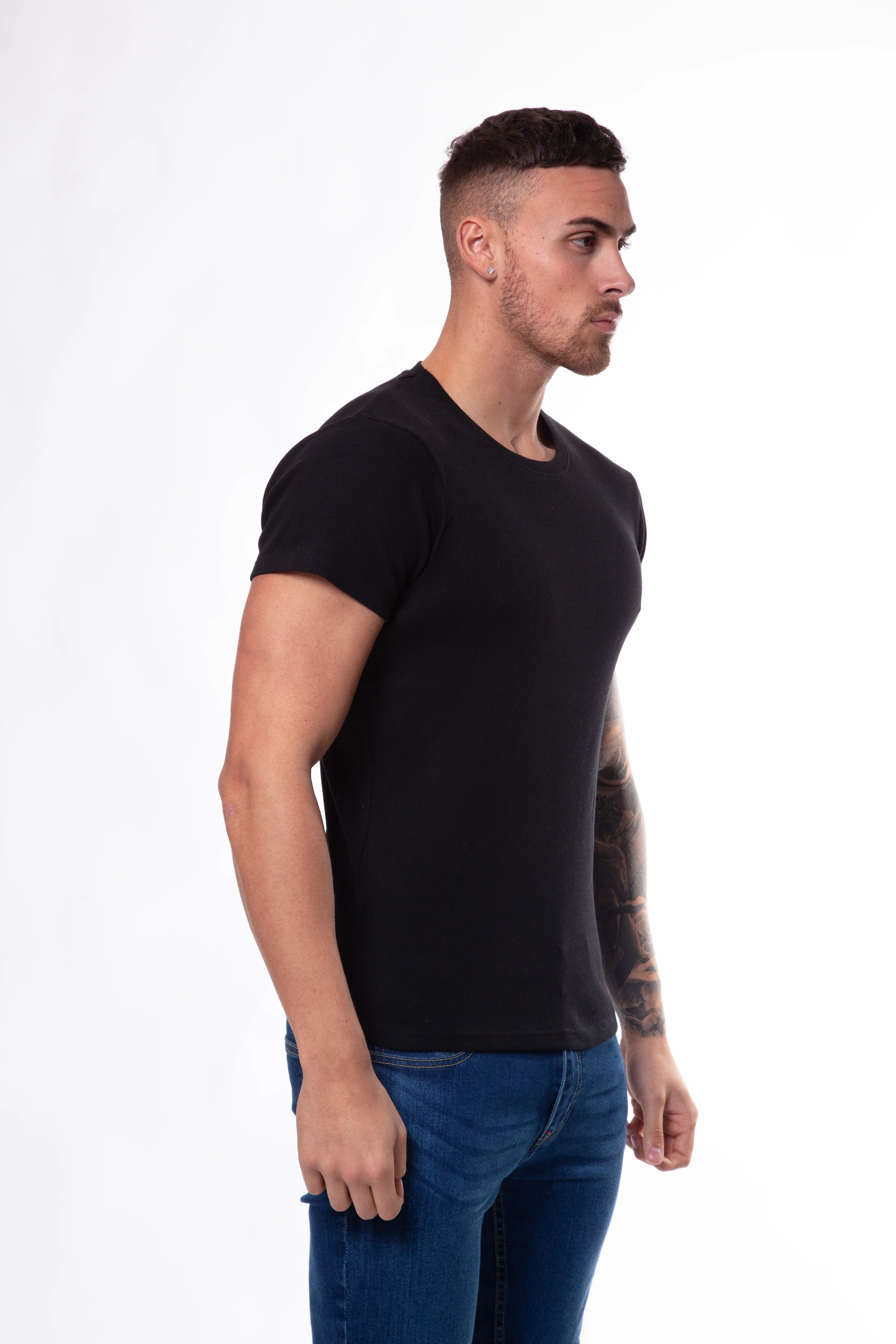 Ribbed Crew T-Shirt - Image 4