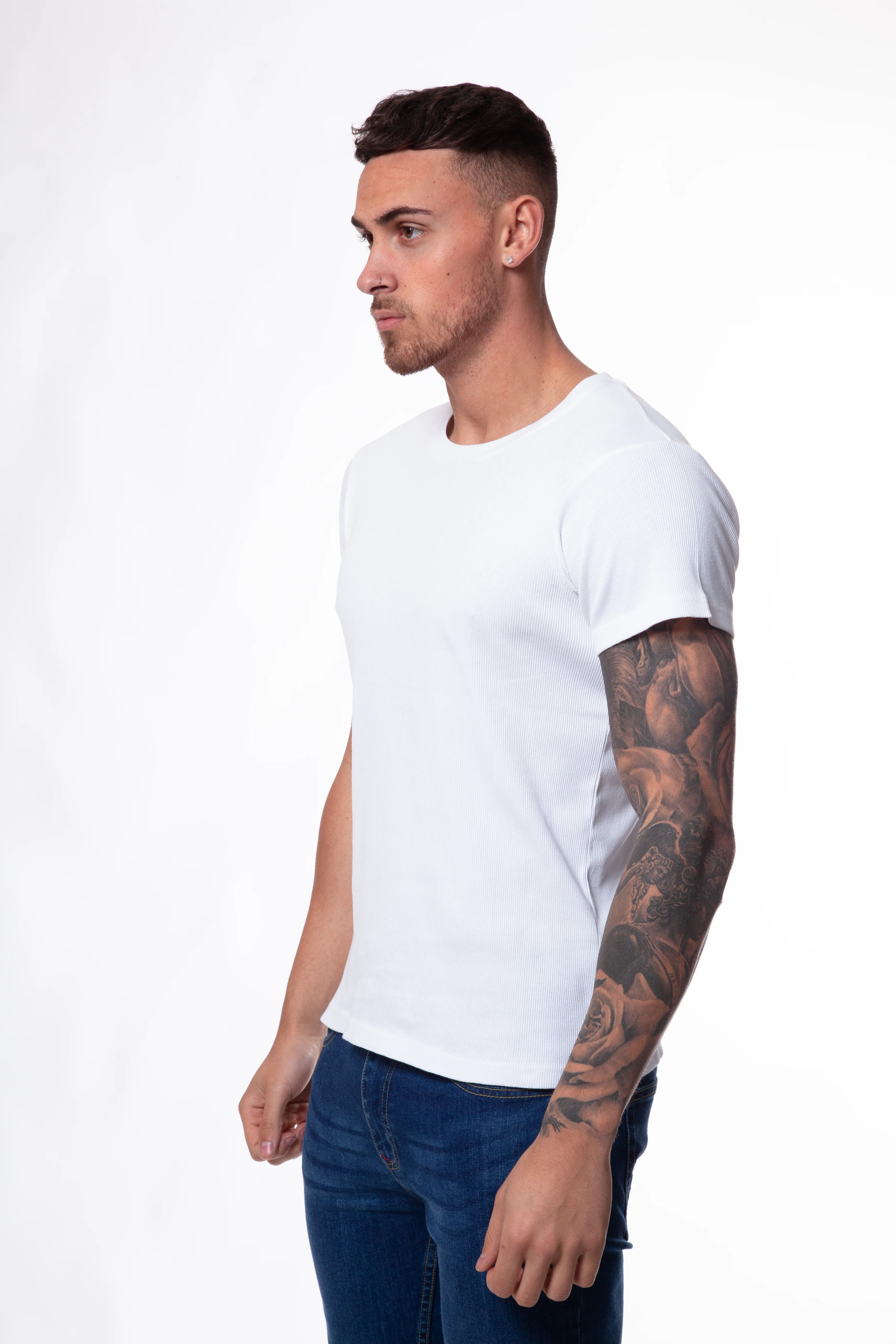 Ribbed Crew T-Shirt - Image 6
