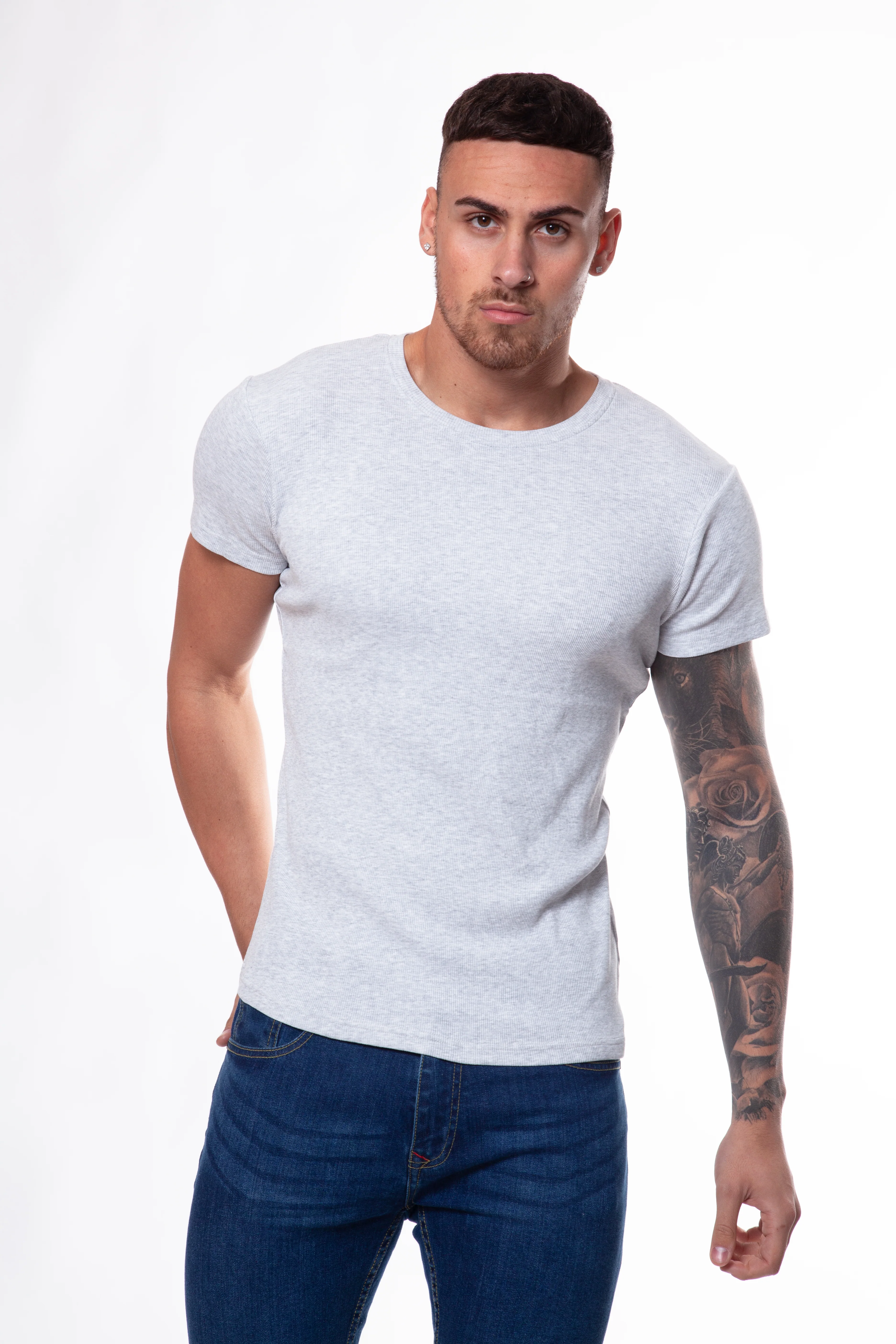Ribbed Crew T-Shirt - Image 8