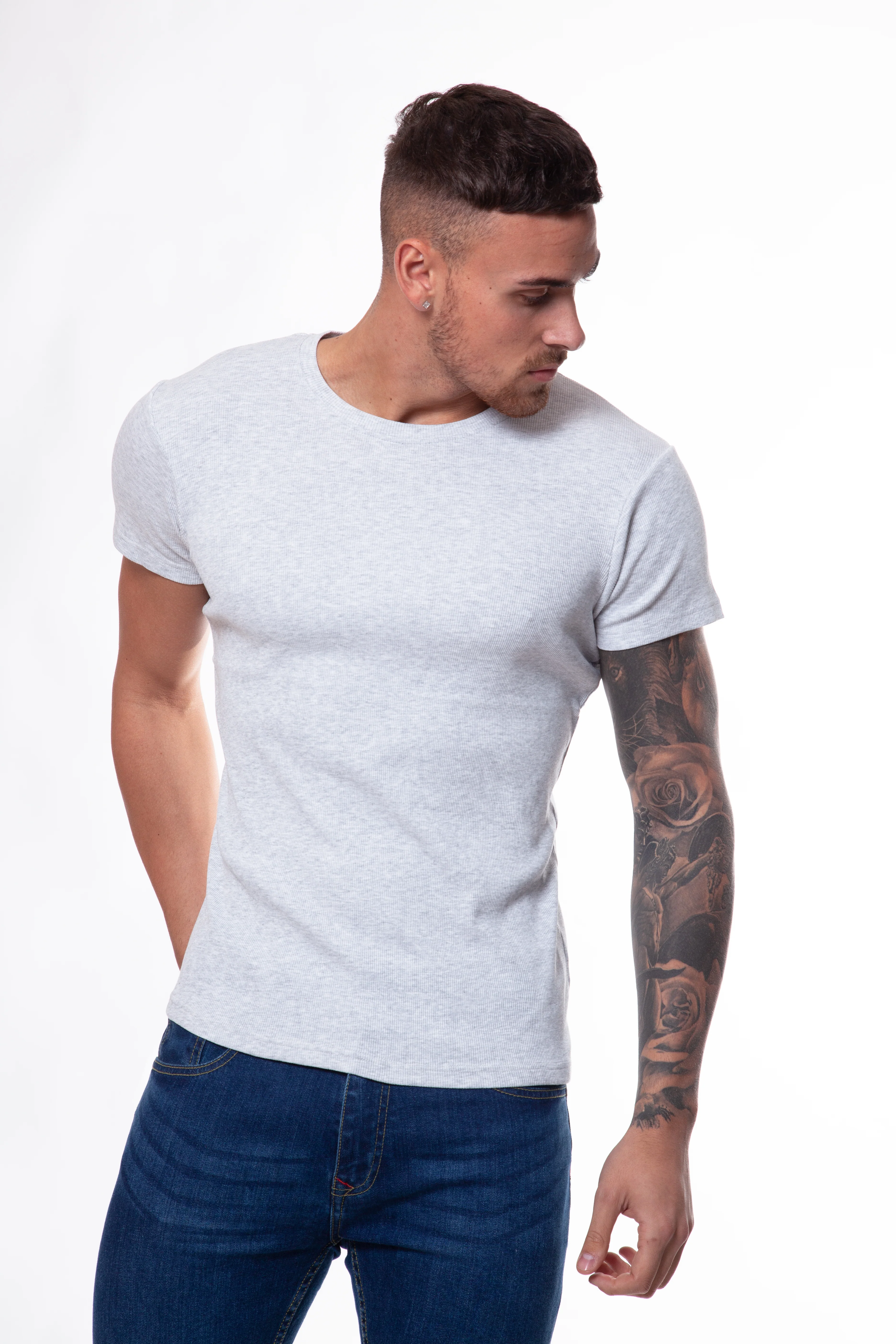 Ribbed Crew T-Shirt - Image 9