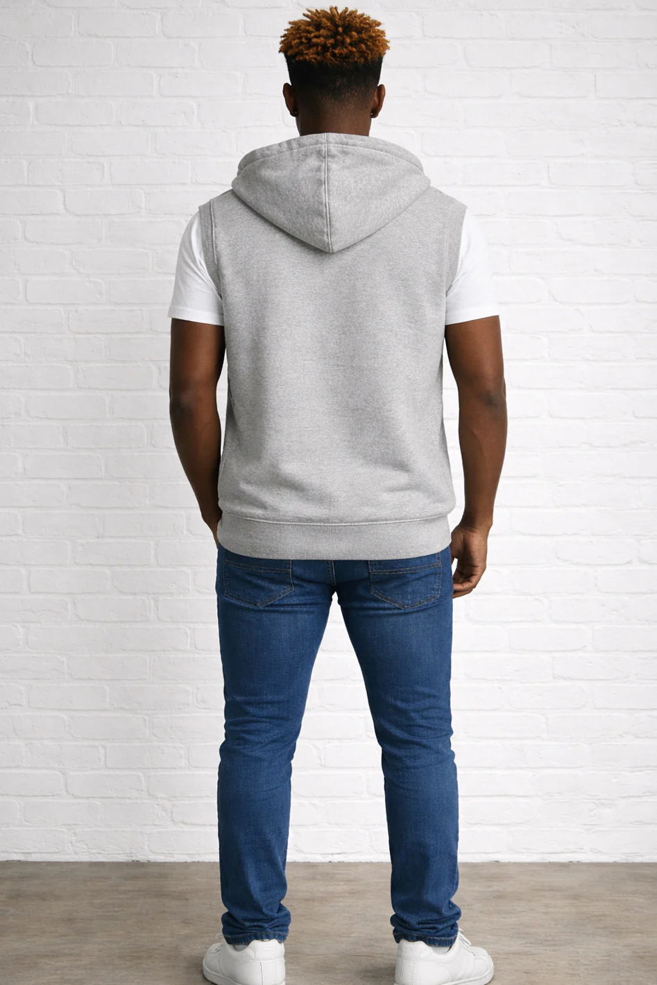Sleeveless Zipped Hoody - Image 12