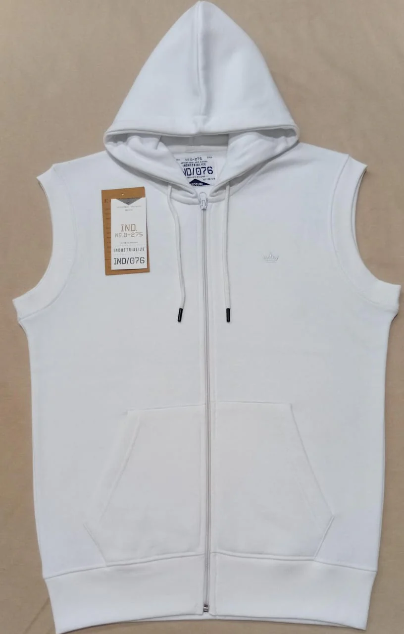 Sleeveless Zipped Hoody - Image 25