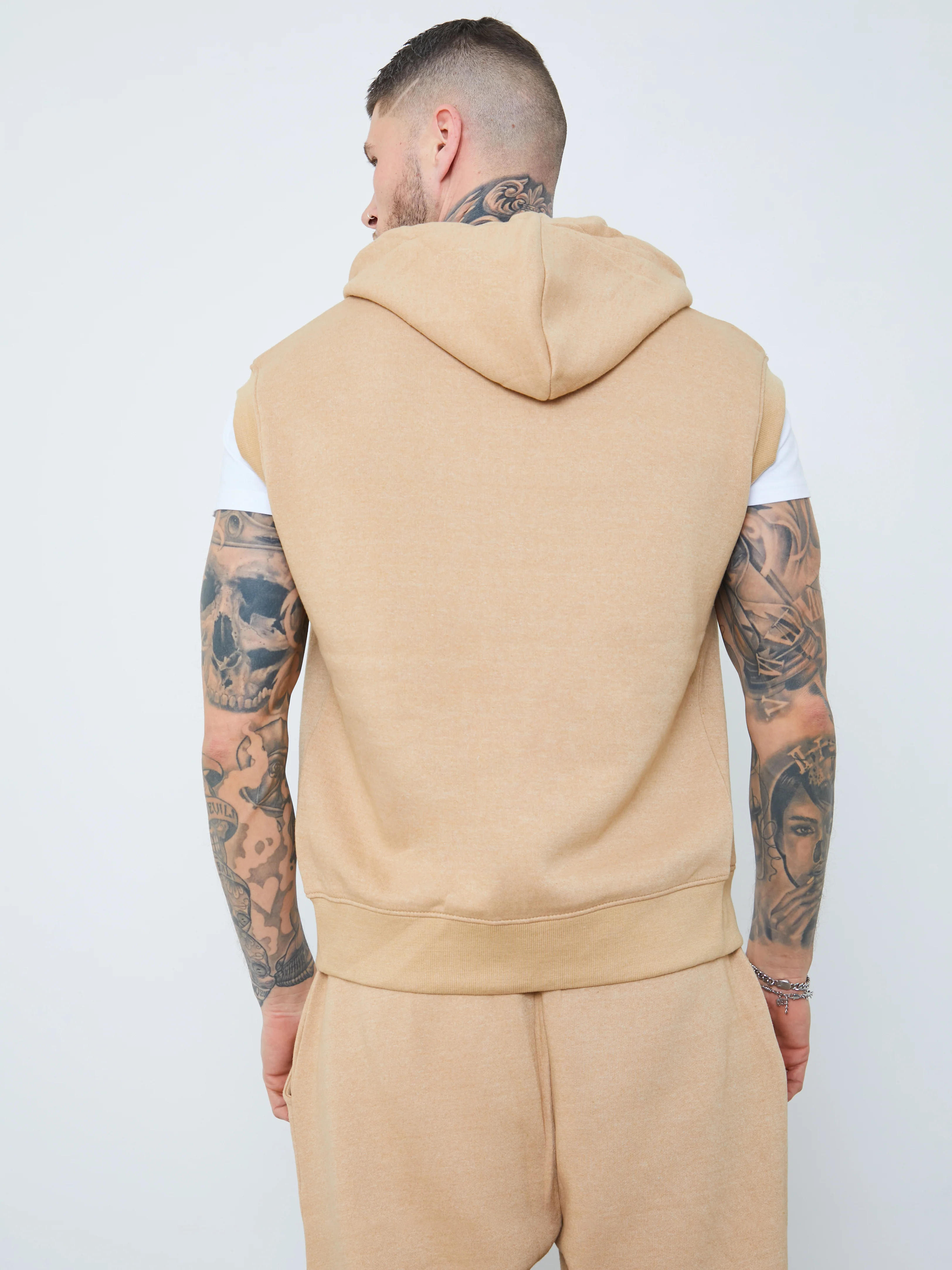 Sleeveless Zipped Hoody - Image 4