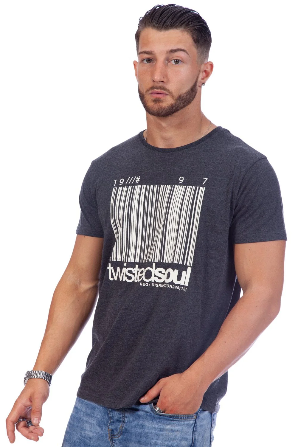 Barcode Print T-Shirt - Image 5